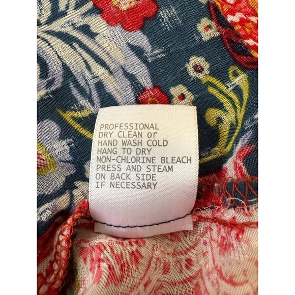 Jones New York Womens Size 2X Multicolor Patchwork Long Sleeves Tunic Blouse Top - Picture 11 of 12